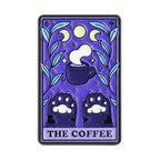 The Coffee Tarot Card Enamel Lapel Pin Badge