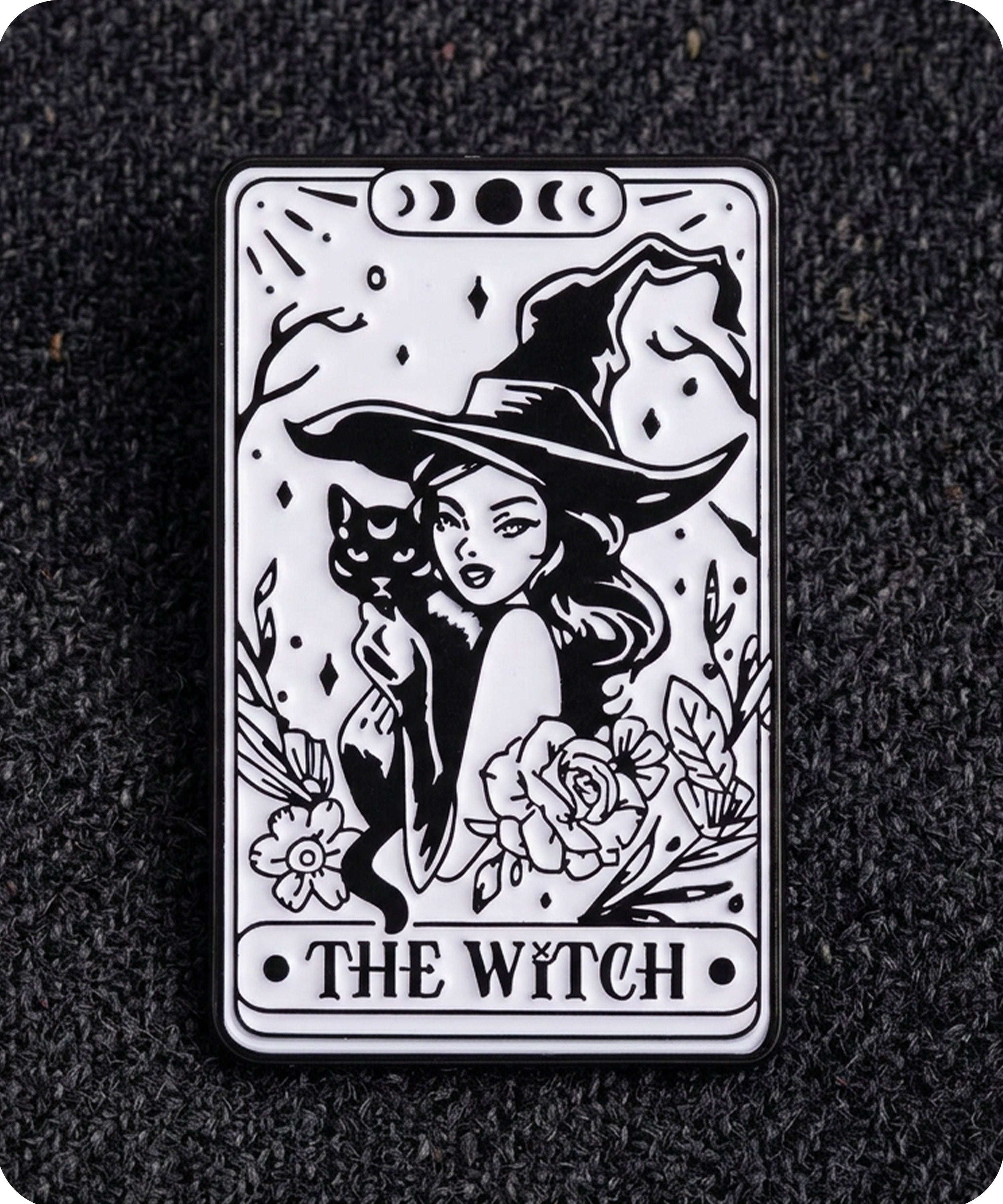 The Witch Tarot Card Enamel Lapel Pin Badge Imagen secundaria del producto