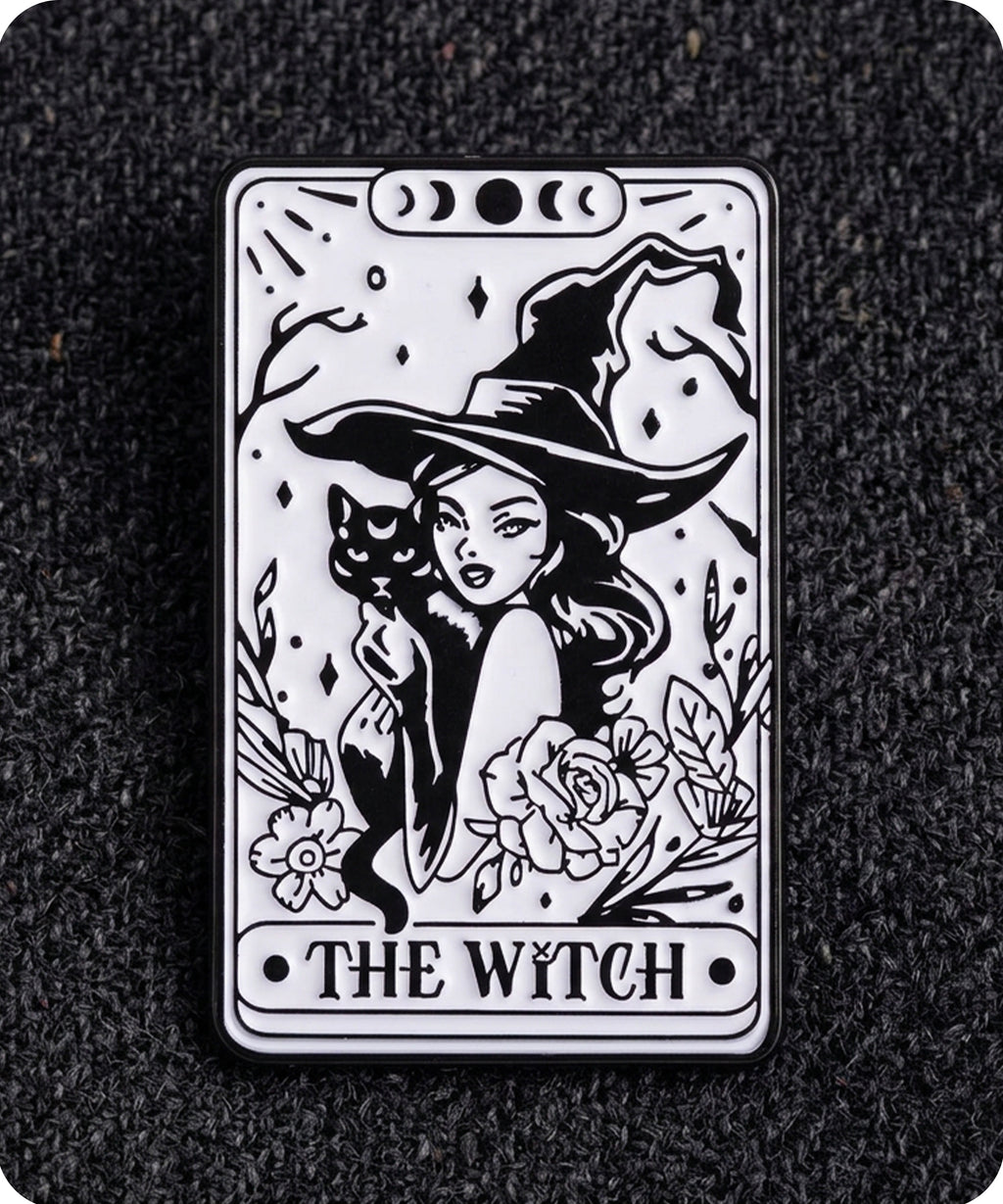 The Witch Tarot Card Enamel Lapel Pin Badge