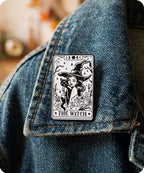 The Witch Tarot Card Enamel Lapel Pin Badge