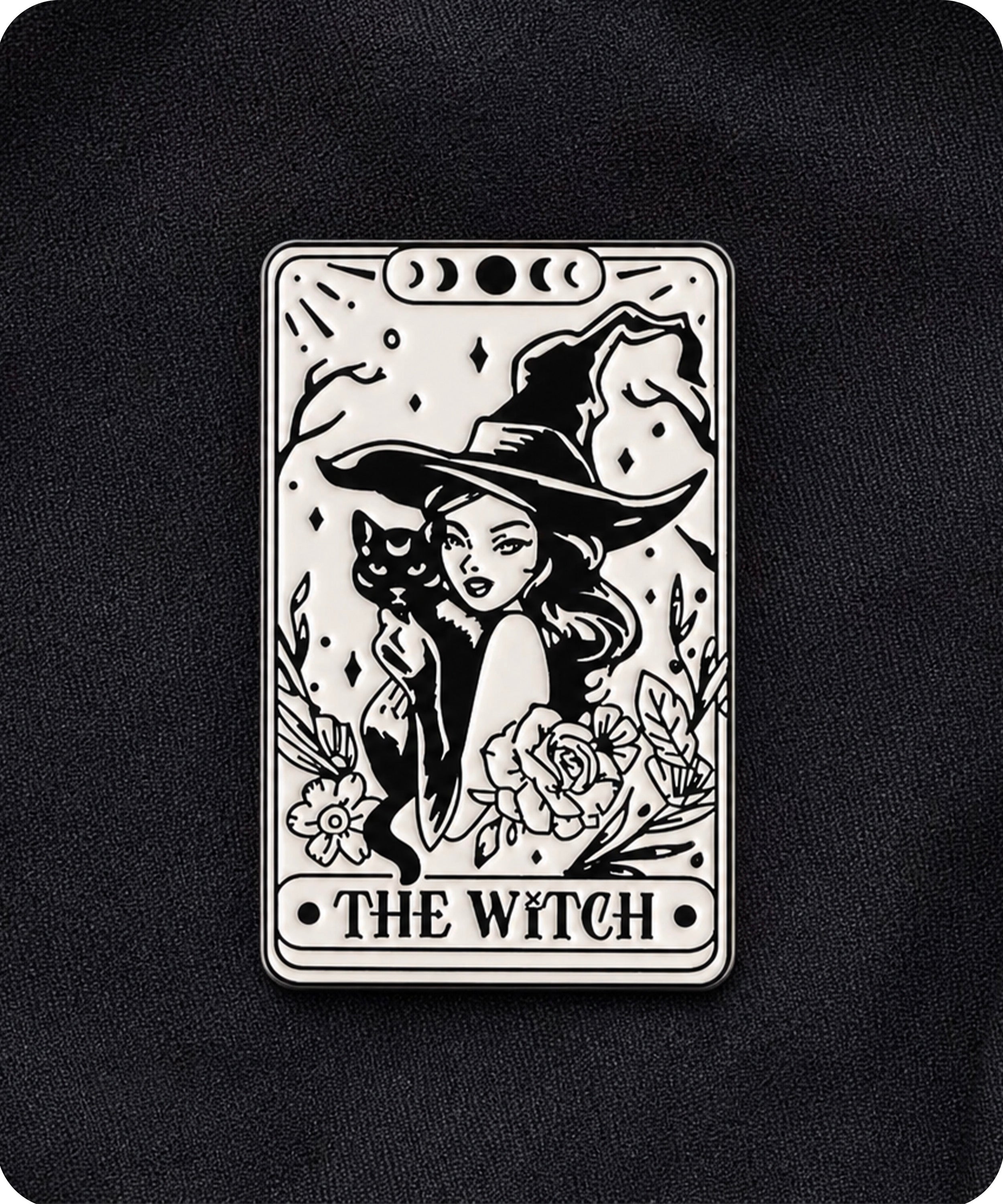 The Witch Tarot Card Enamel Lapel Pin Badge