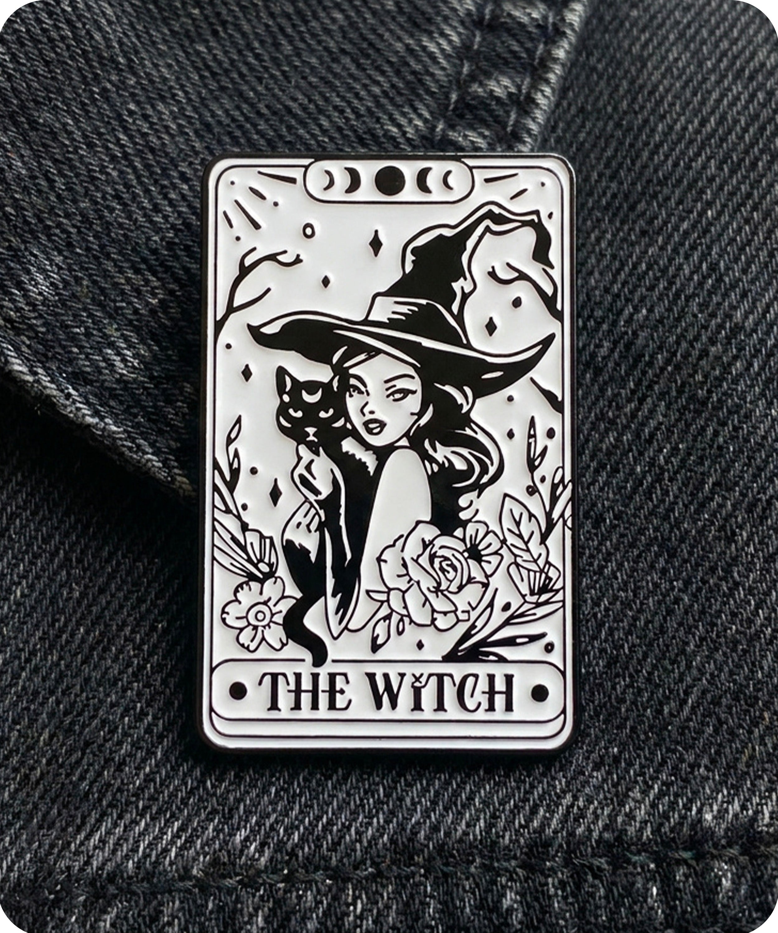 The Witch Tarot Card Enamel Lapel Pin Badge