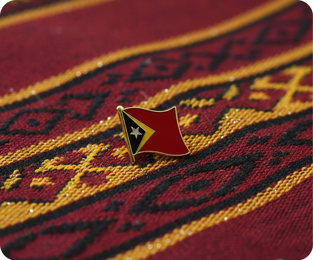 East Timor Flag Pin Badge