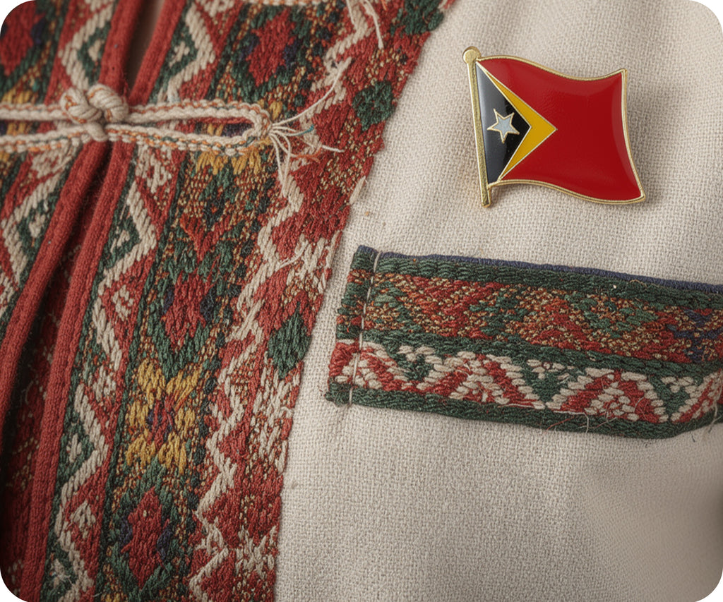 East Timor Flag Pin Badge