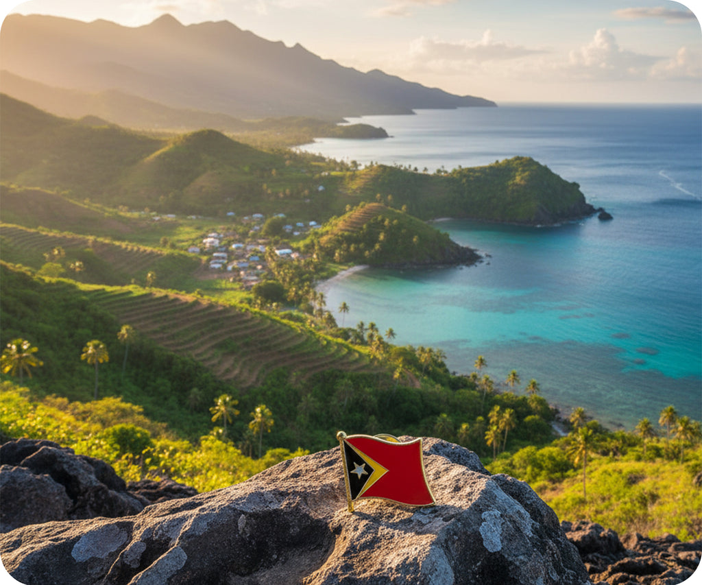 East Timor Flag Pin Badge