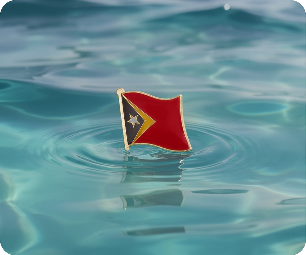East Timor Flag Pin Badge