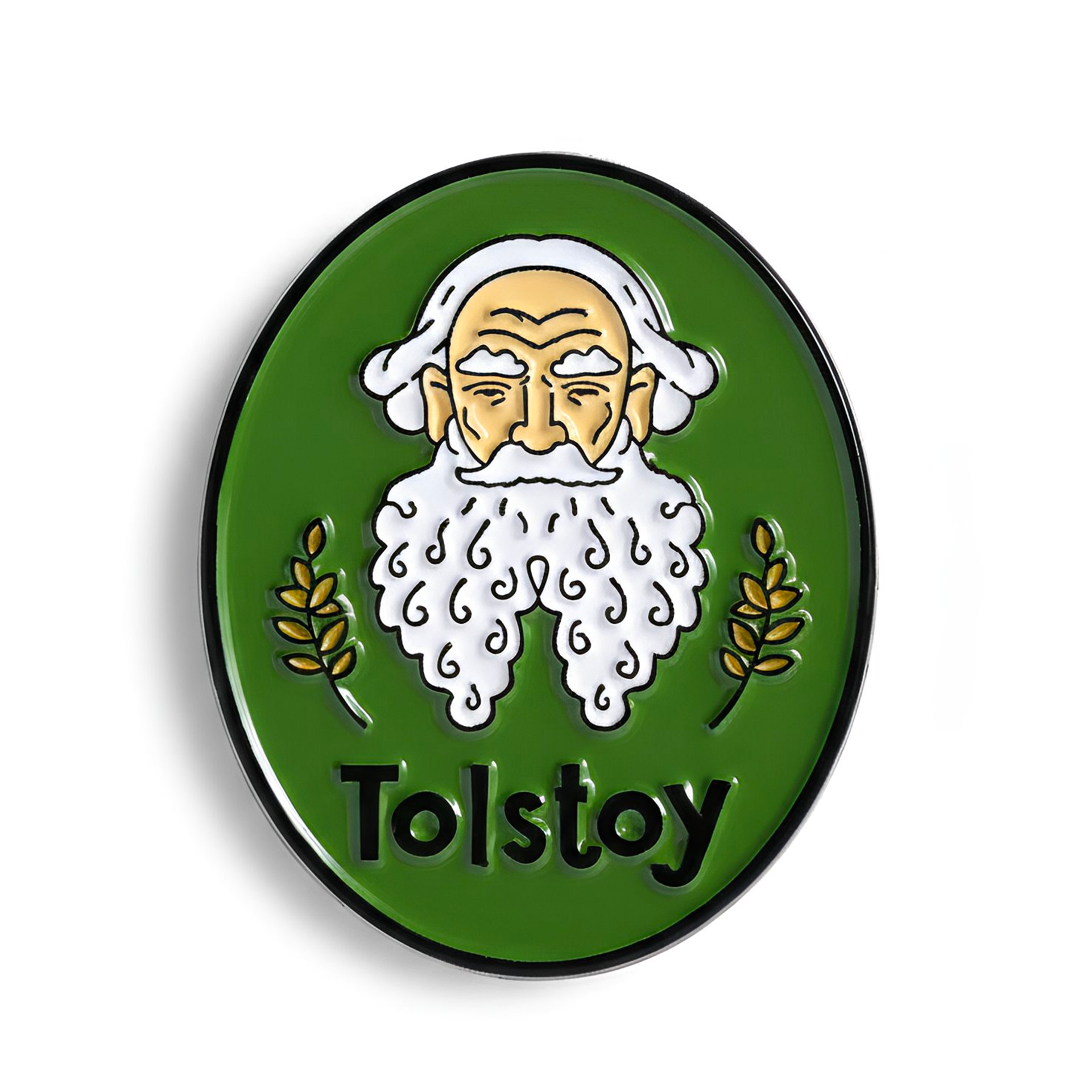 Tolstoy Historic Writer Pin Badge