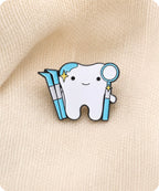 Dentist Tooth Enamel Pin Badge