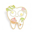Insignia de alfiler de dentista con diente de Dulces Dulces