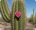 Don't Touch Me Love Heart Pin Badge