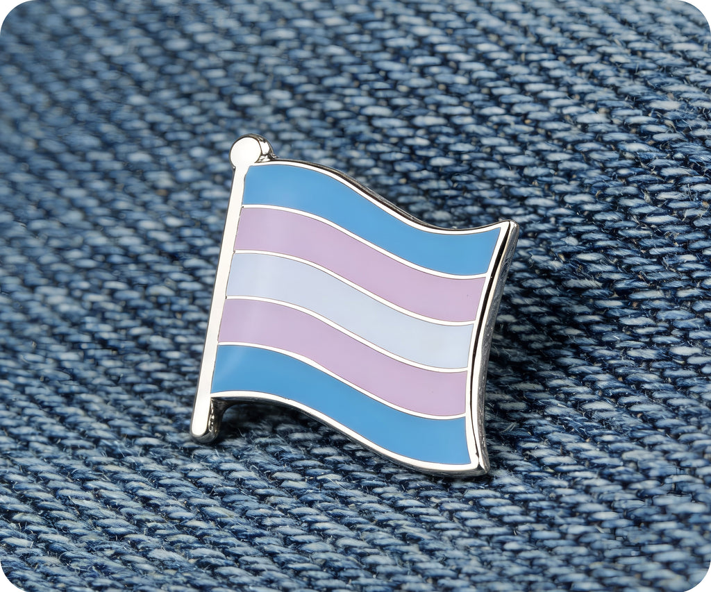 Transgender Flag Pin Badge