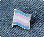 Transgender Flag Pin Badge