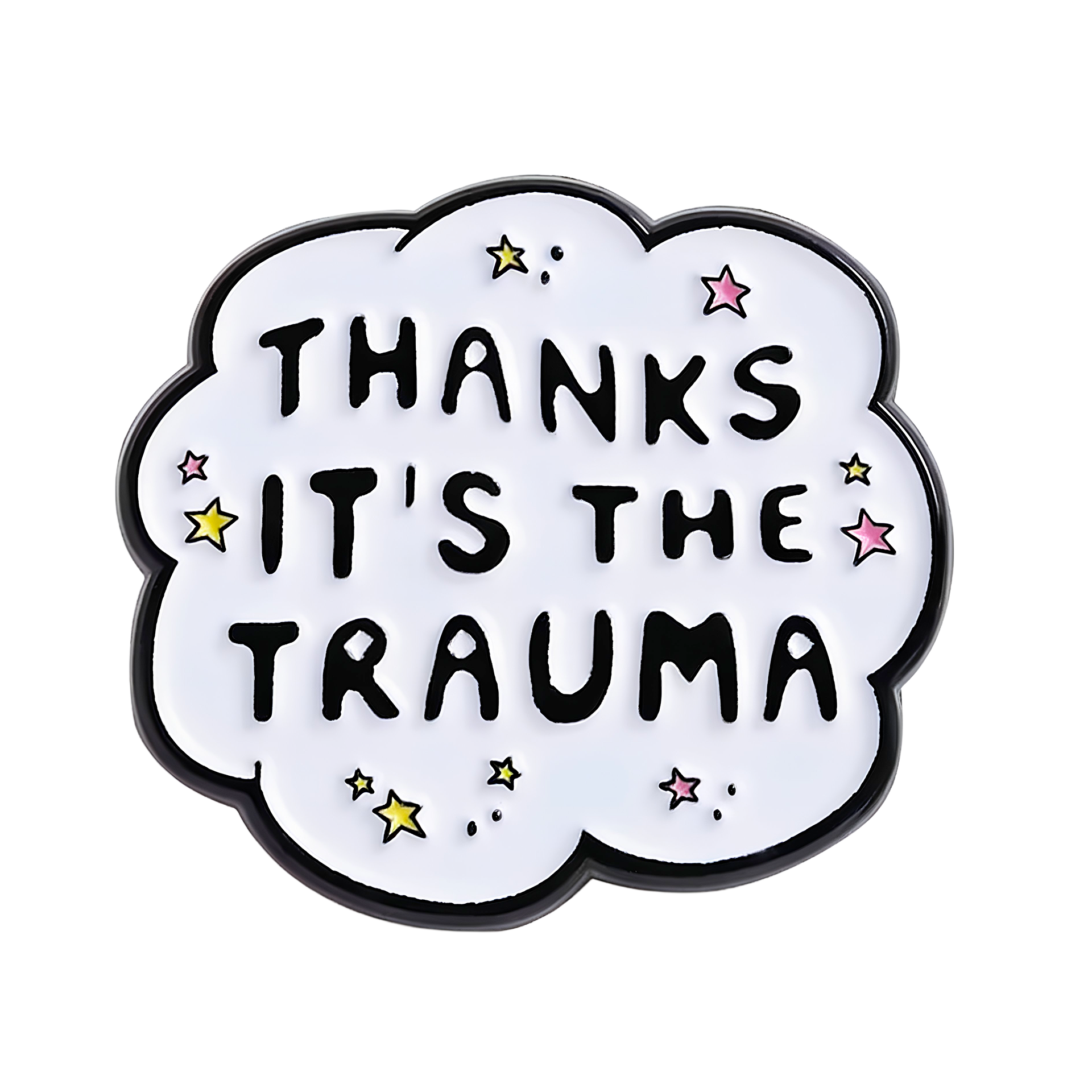 Gracias, es el pin de discurso divertido de trauma