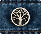 Silver Tree of Life Pin Badge