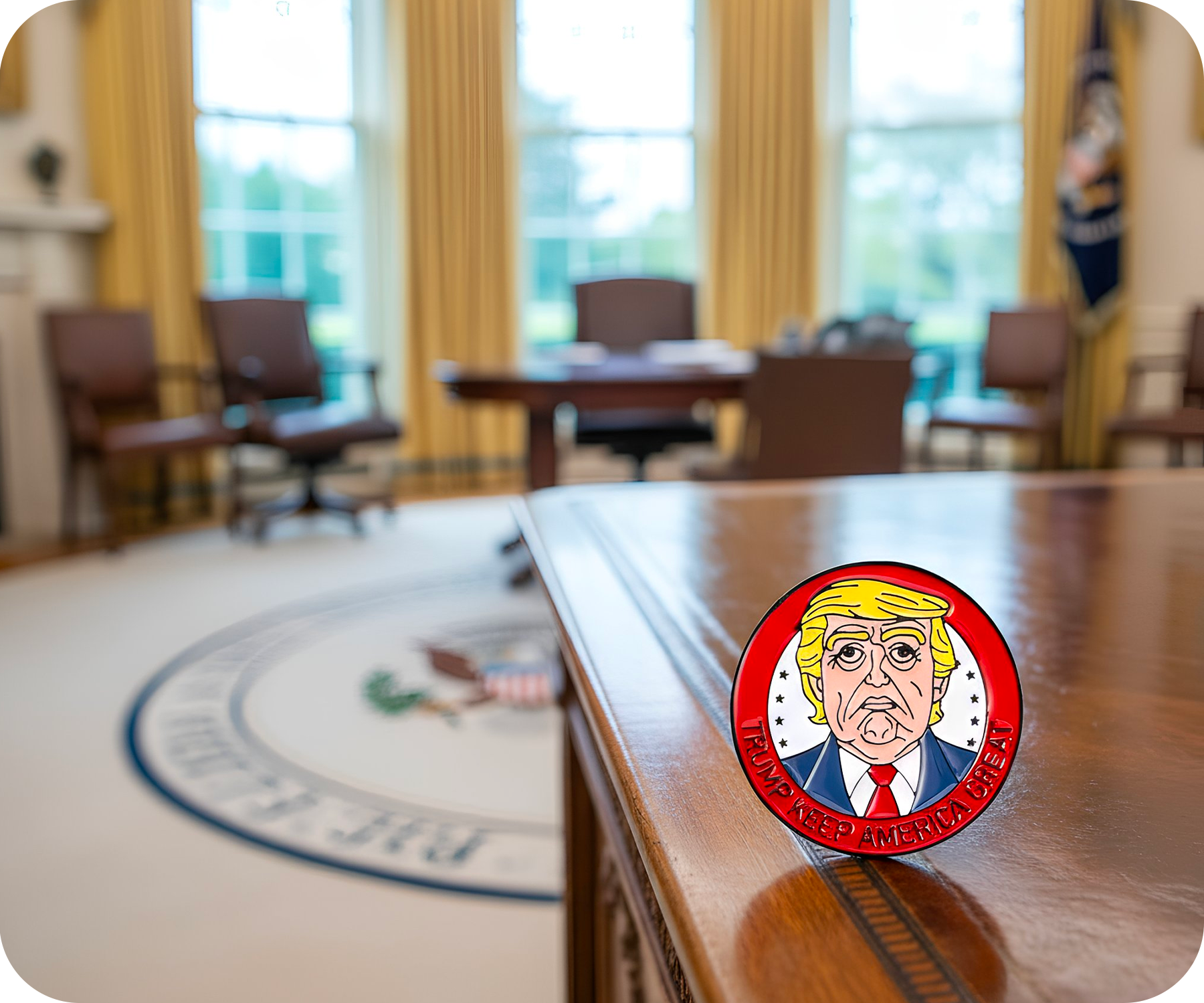 Trump Keep America Great Pin Badge