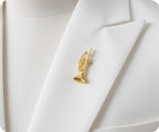 Golden Trumpet Pin Badge
