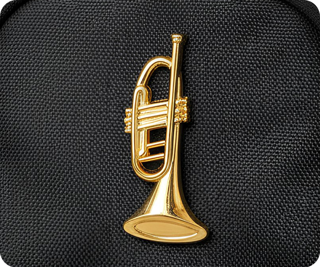 Golden Trumpet Pin Badge