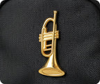 Golden Trumpet Pin Badge