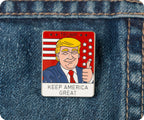 Trump Keep America Great Pin Badge