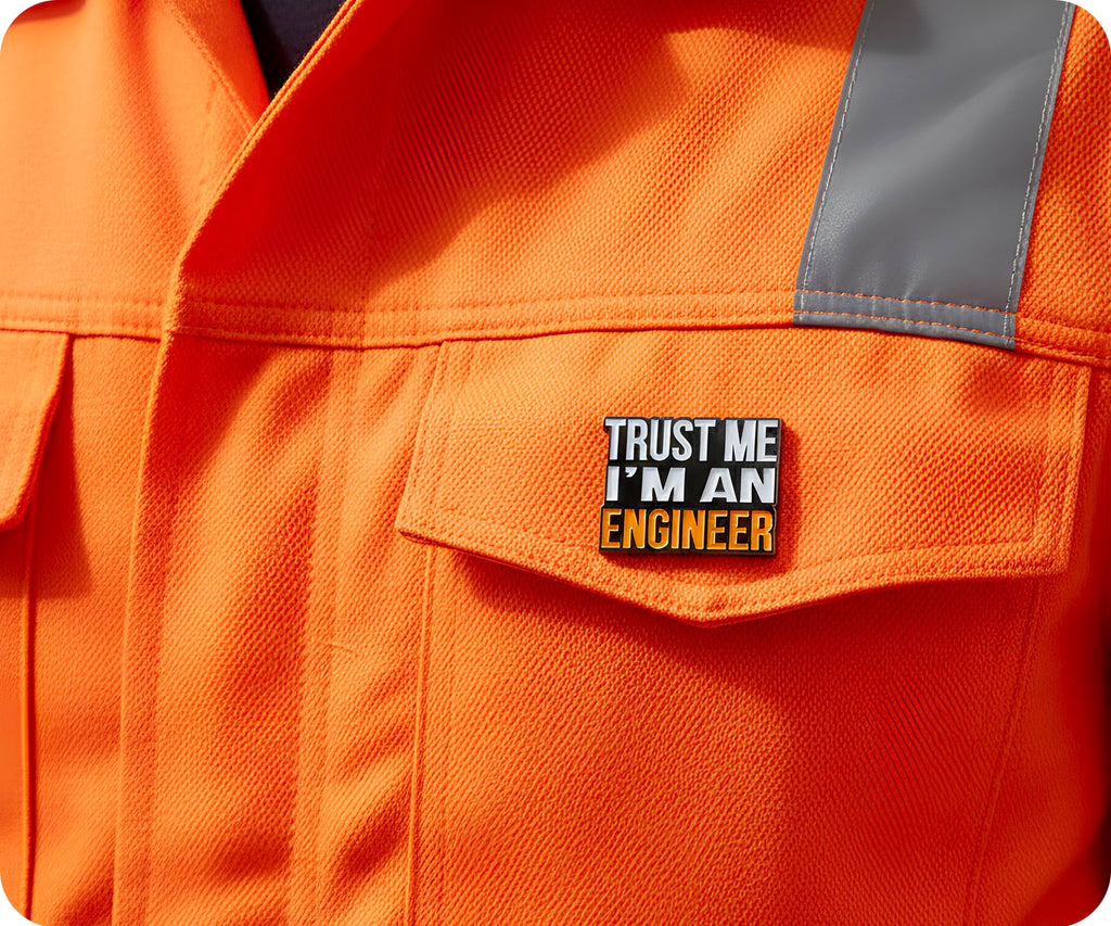 Trust Me I'm An Engineer Pin Badge