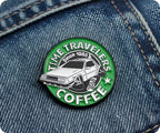 Time Traveler's Coffee Pin Badge
