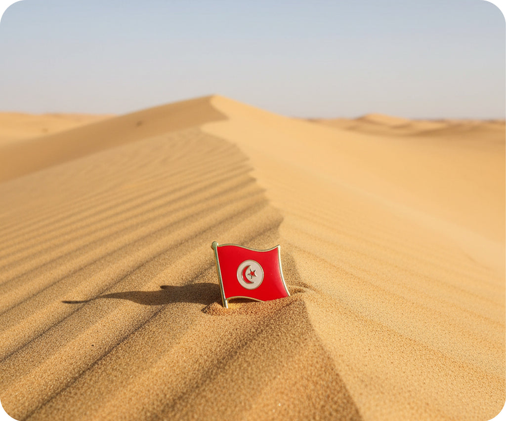Tunisia Flag Pin Badge