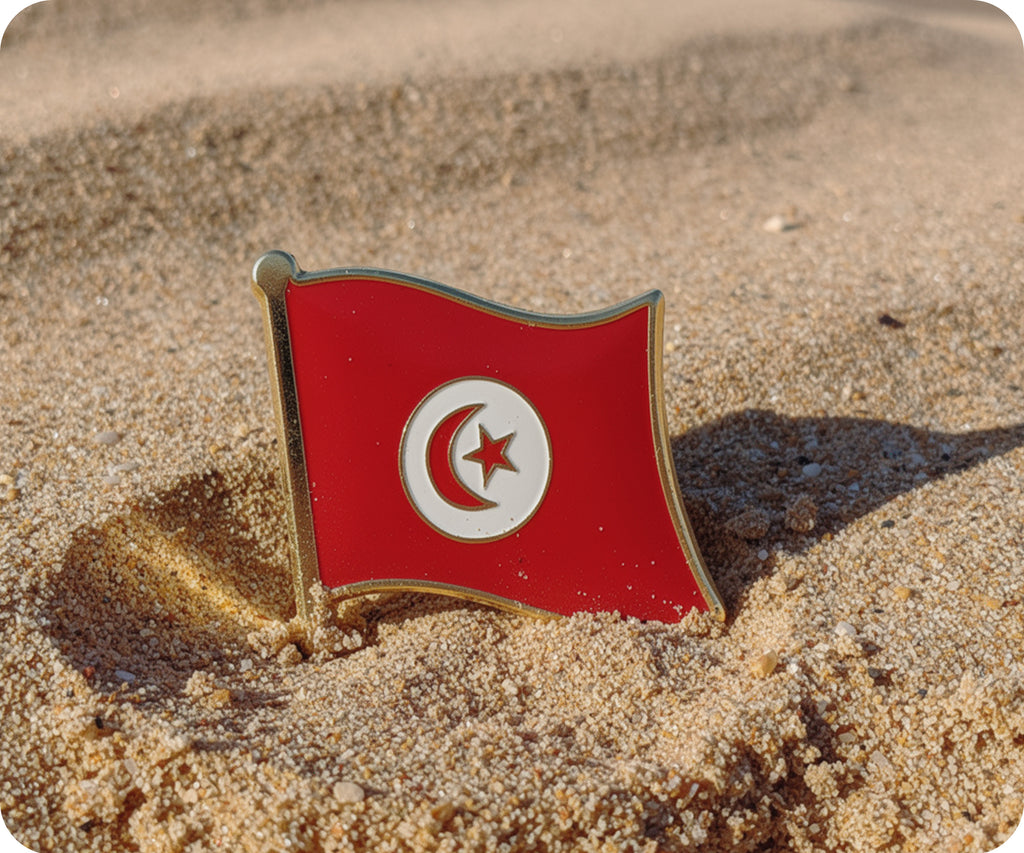 Tunisia Flag Pin Badge