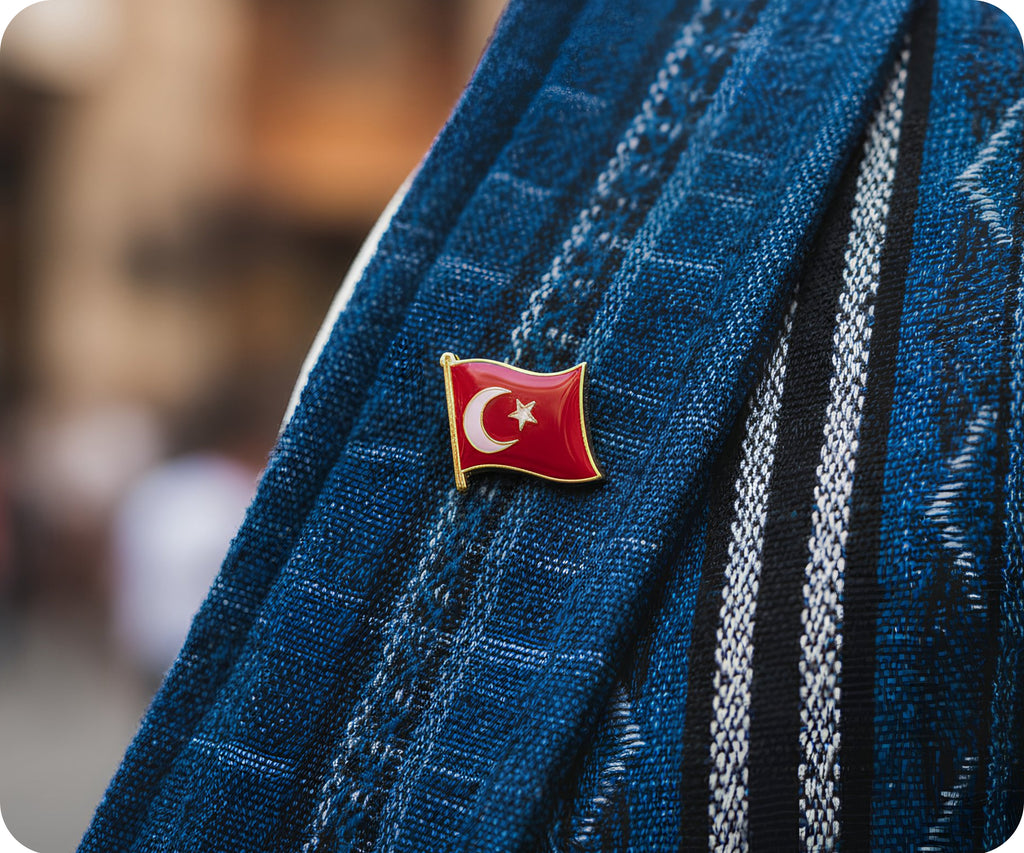 Turkey Flag Pin Badge