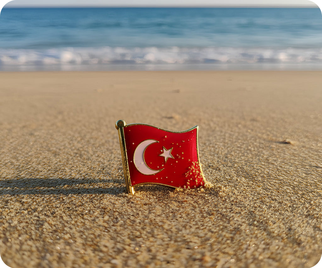 Turkey Flag Pin Badge