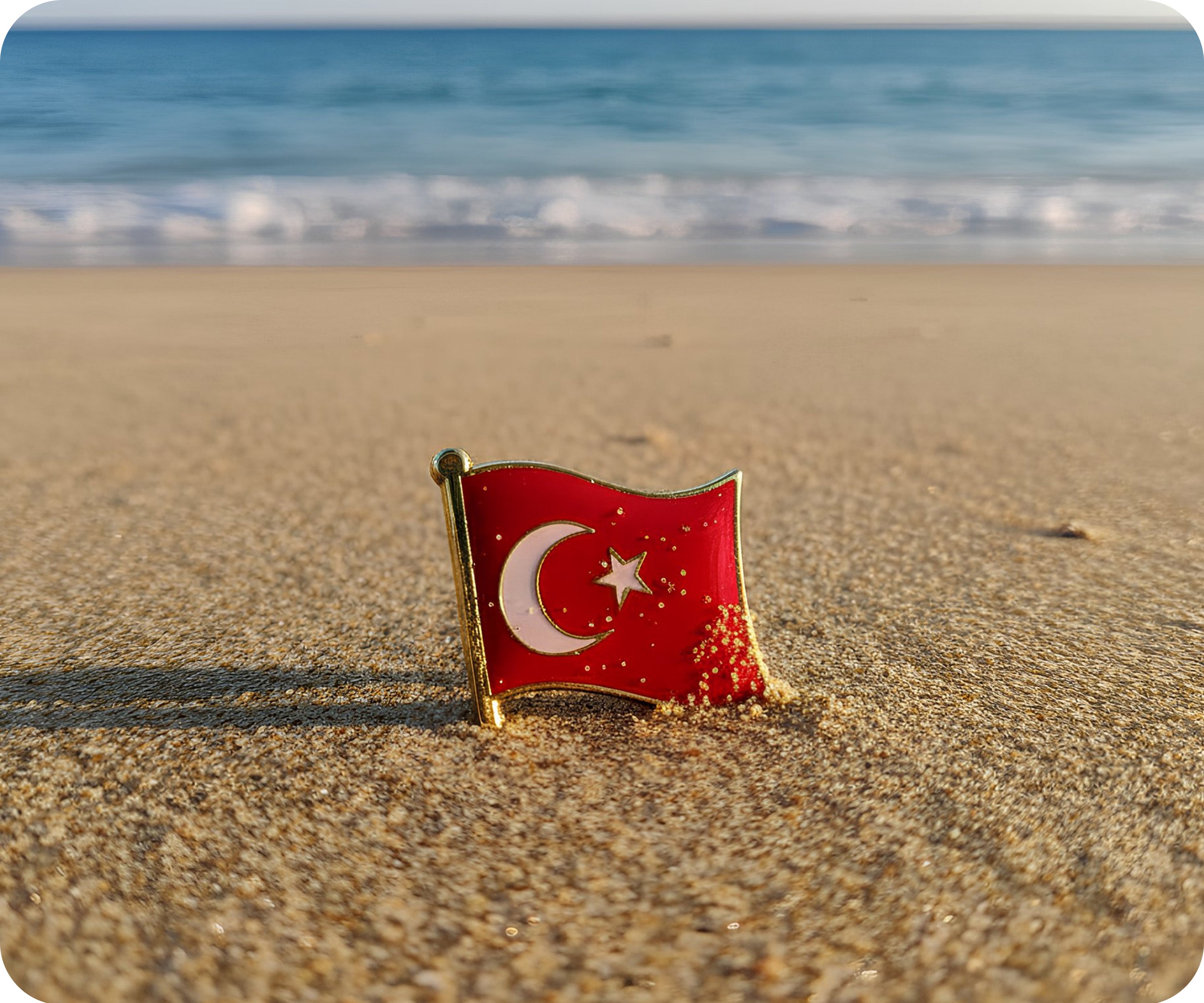 Turkey Flag Pin Badge