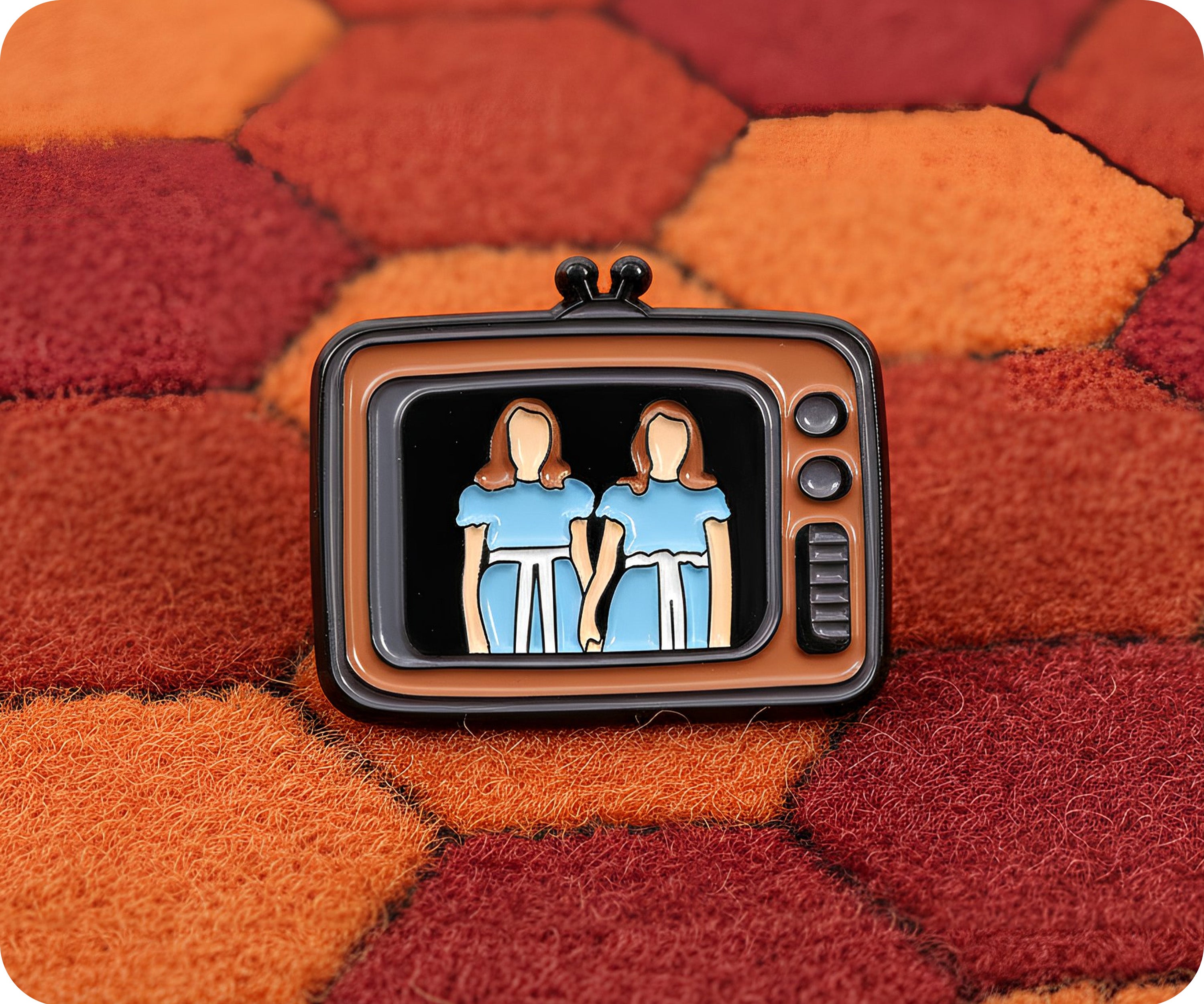 Insignia de pin de televisión: Gemelos del terror Imagen secundaria del producto