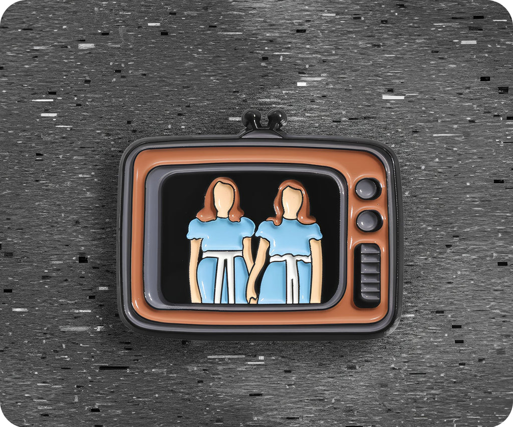 Horror Twins In Television Pin Badge