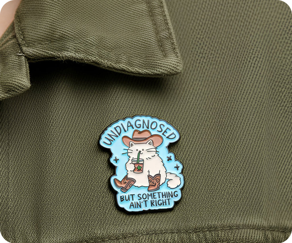 Insignia de pin "No diagnosticado, pero algo no anda bien"