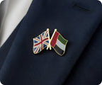United Kingdom UK & United Arab Emirates UAE Friendship Pin Badge
