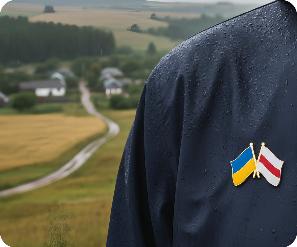 Ukraine & Belarus Friendship Pin Badge