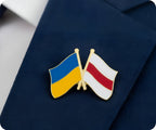 Ukraine & Belarus Friendship Pin Badge
