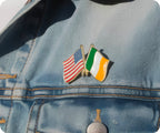USA & Ireland Friendship Pin Badge
