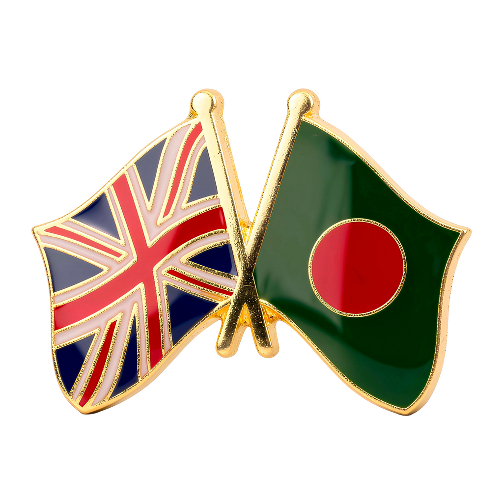 United Kingdom & Bangladesh Friendship Pin Badge