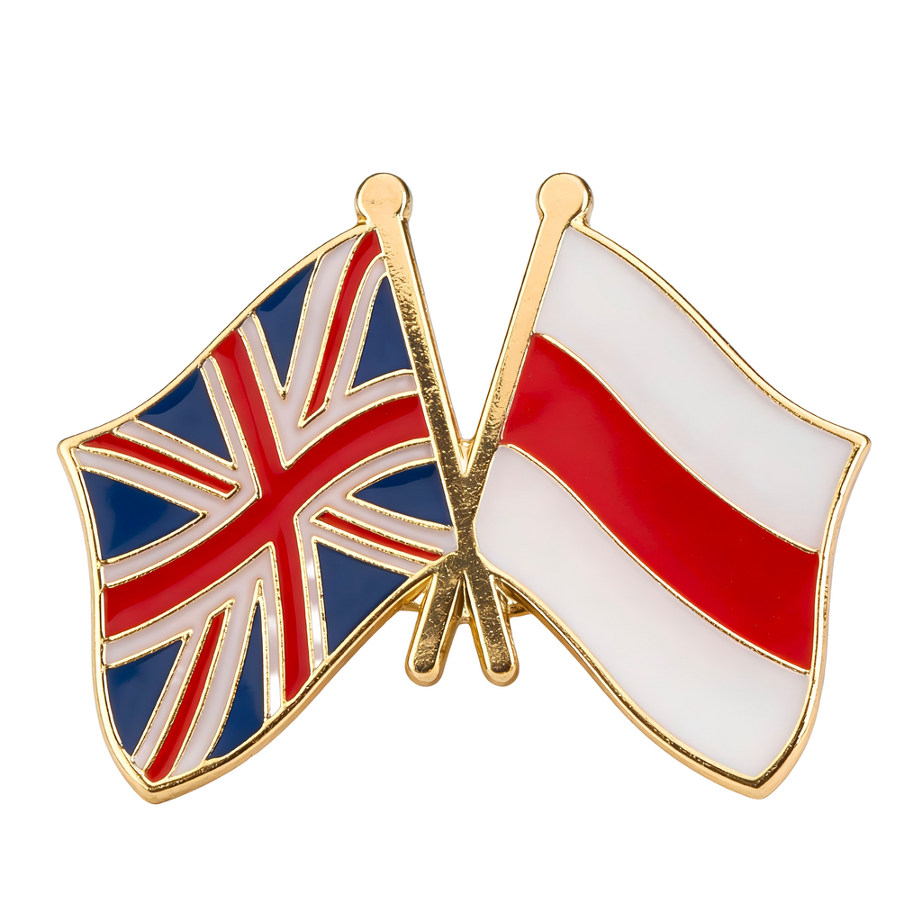 United Kingdom UK & Belarus Friendship Pin Badge
