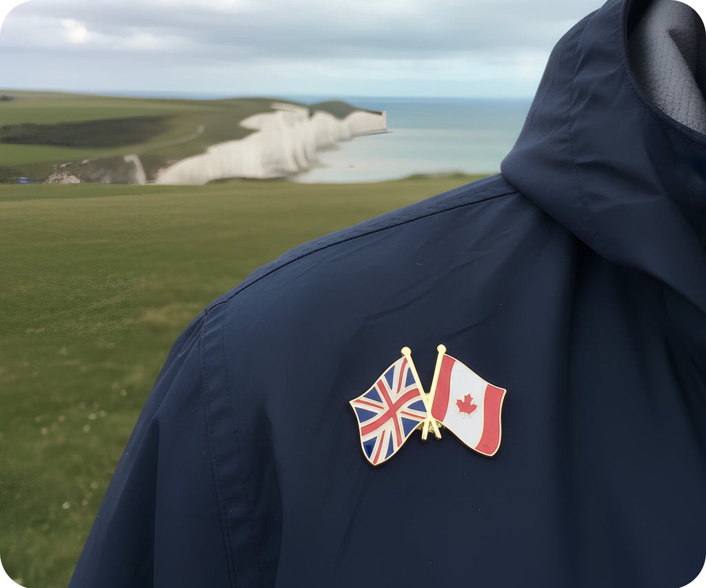 United Kingdom & Canada Friendship Pin Badge