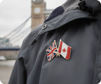 United Kingdom & Canada Friendship Pin Badge