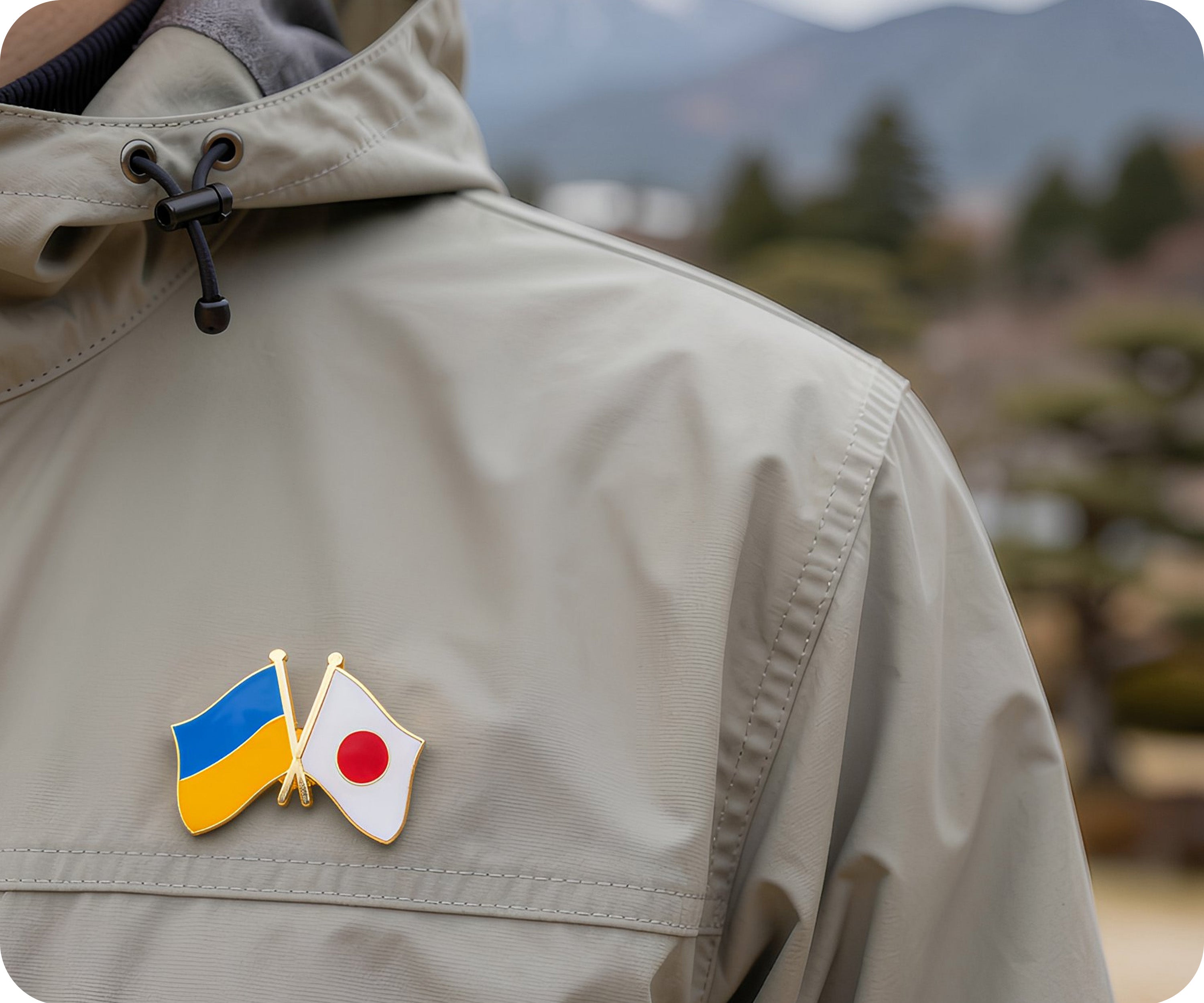 Pin de la amistad Ucrania y Japón Imagen secundaria del producto