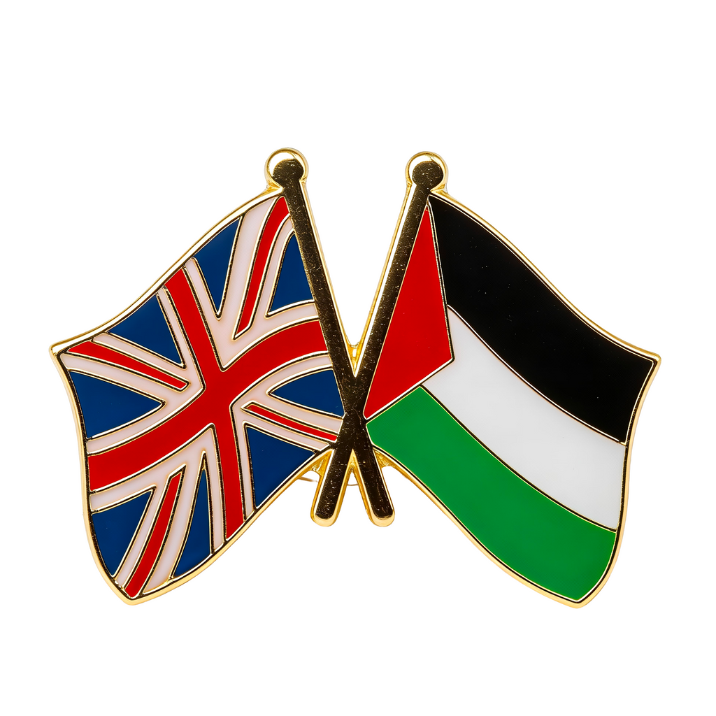 Palestine & United Kingdom Friendship Pin Badge