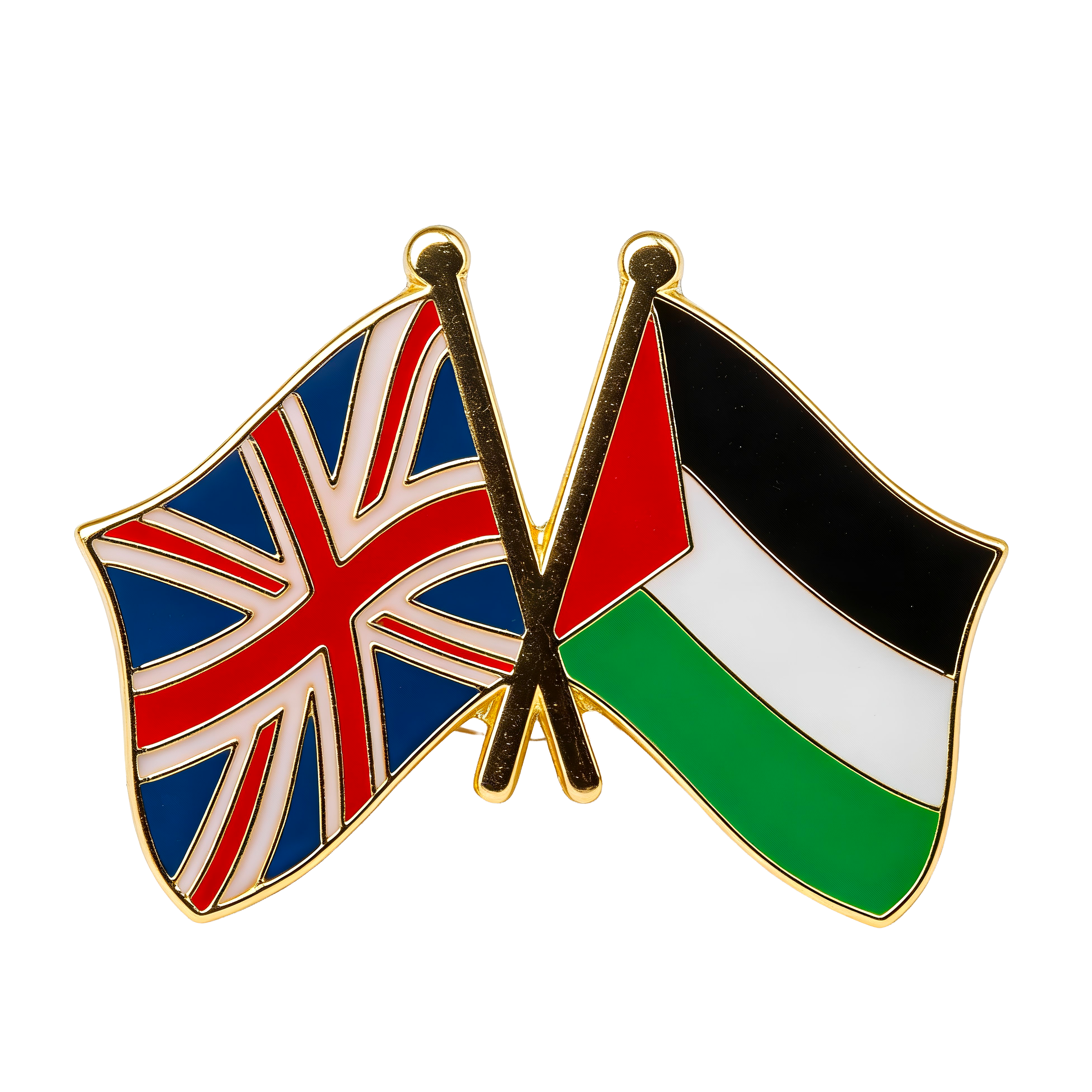 Palestine & United Kingdom Friendship Pin Badge