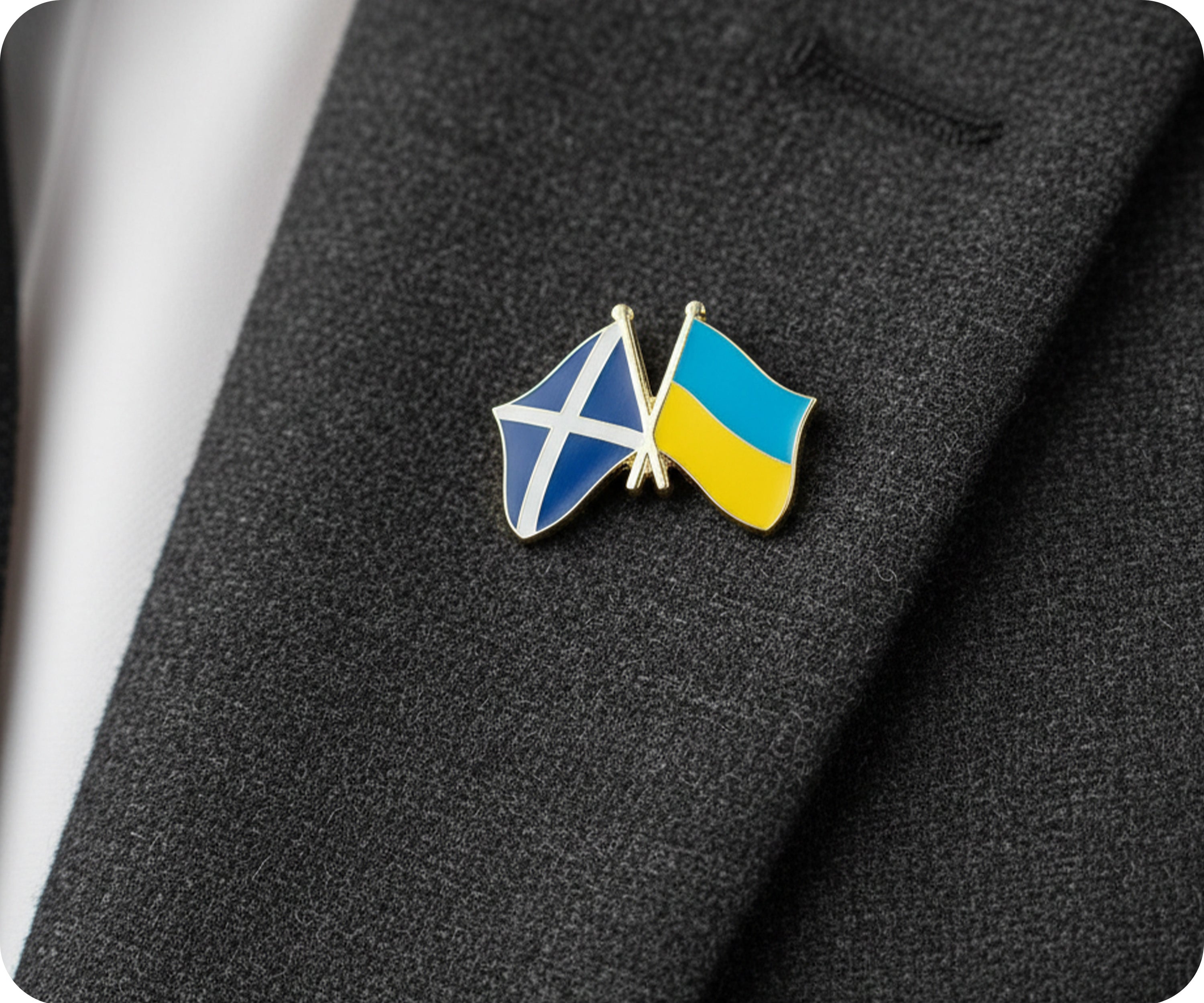 Pin de la amistad entre Escocia y Ucrania Imagen secundaria del producto