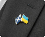 Scotland & Ukraine Friendship Pin Badge