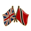 United Kingdom UK & Trinidad and Tobago Friendship Pin Badge