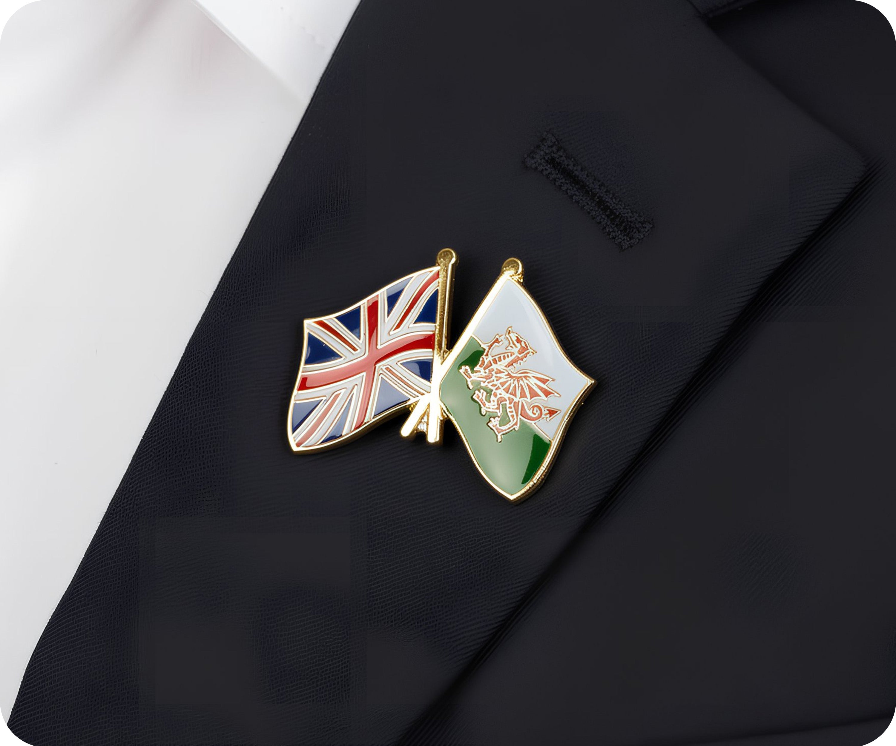 United Kingdom & Wales Friendship Pin Badge