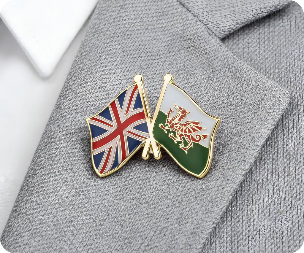 United Kingdom & Wales Friendship Pin Badge