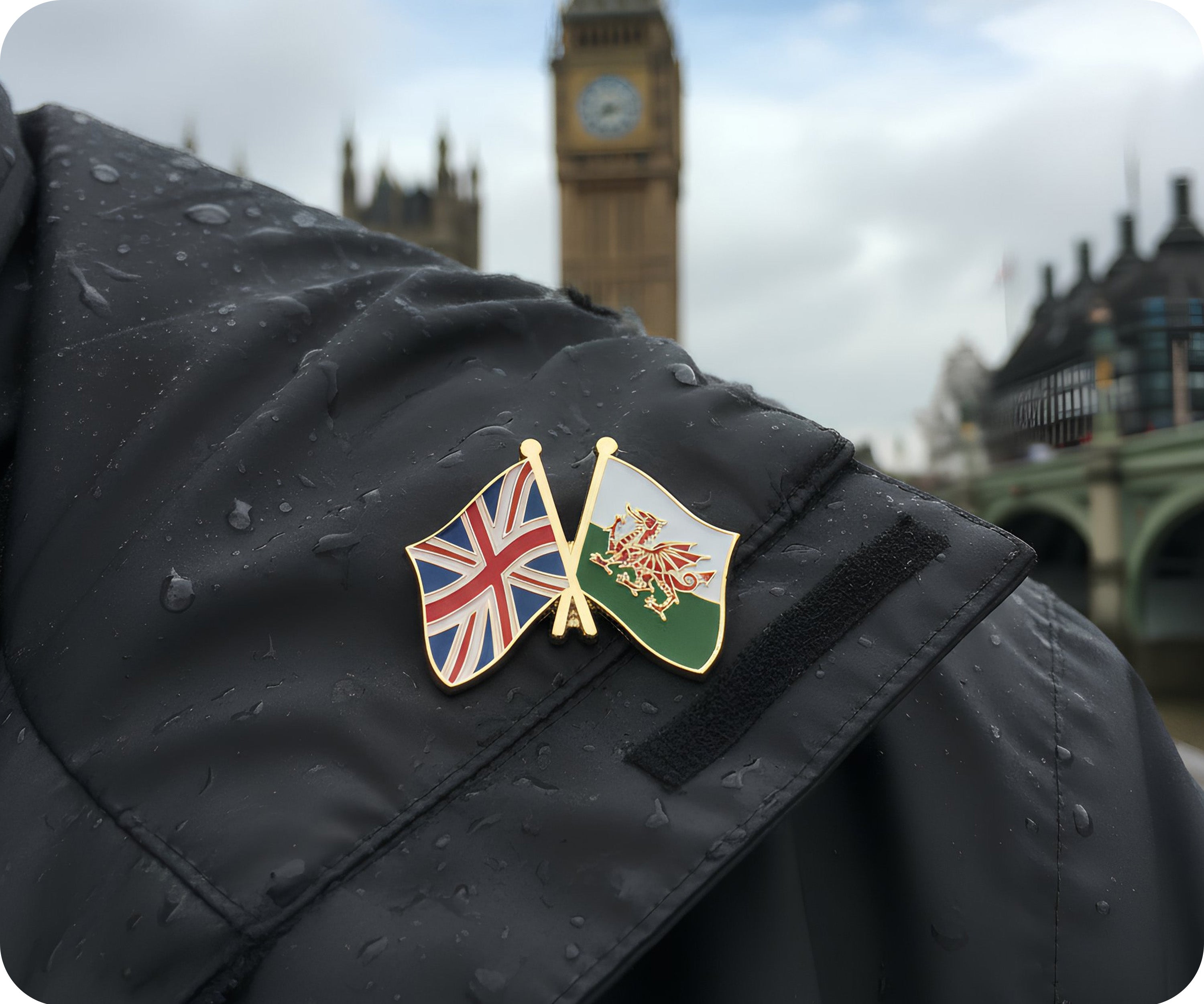 United Kingdom & Wales Friendship Pin Badge